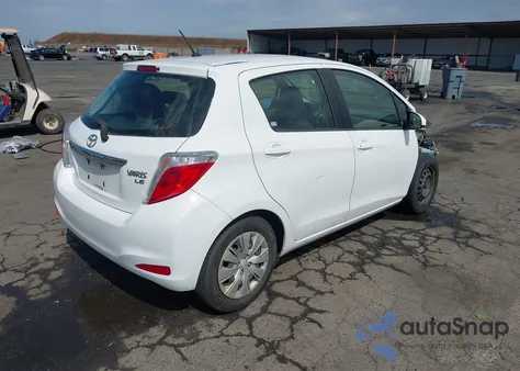 2013 Toyota Yaris Le from USA, damaged, VIN JTDKTUD36DD544156